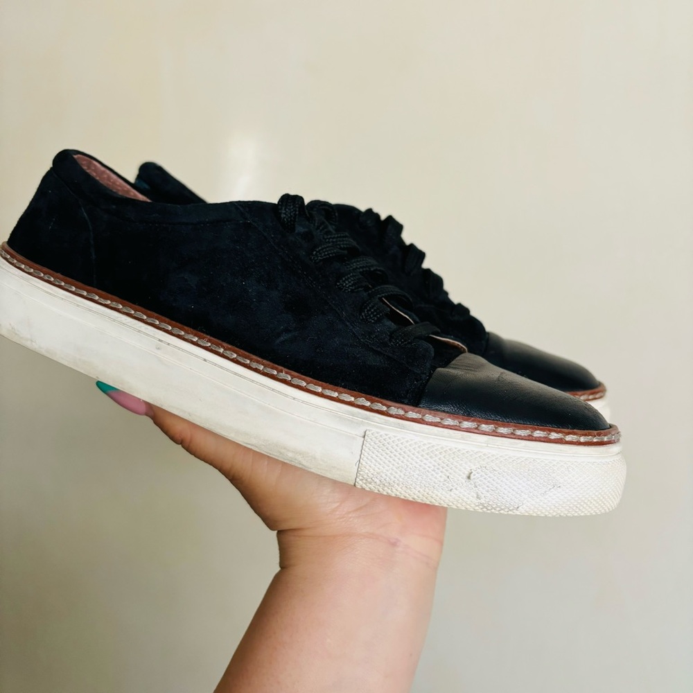 NORDSTROM Carlson Leather & Suede Low Top Women’s Casual Sneakers 8.5